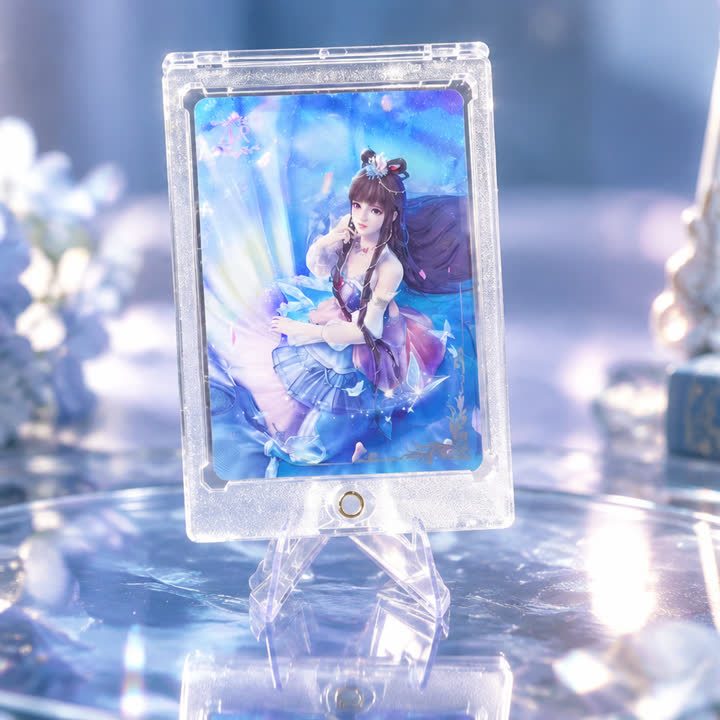 Blue Fantasy Character Card view 1