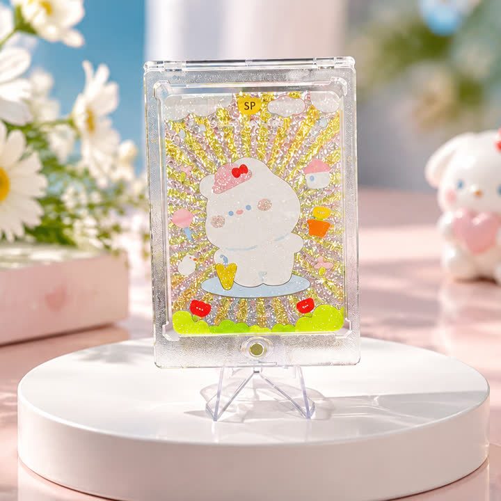 Floral Character Display Card view 1