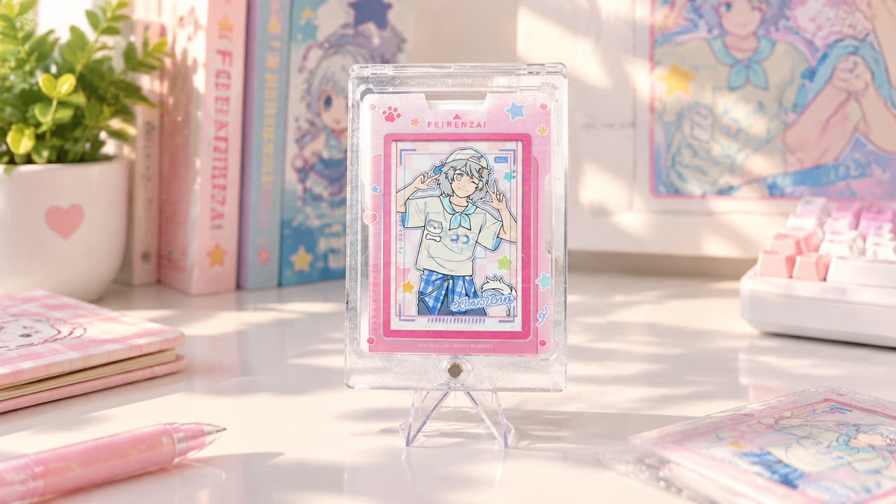 Pink Frame Landscape Card view 1