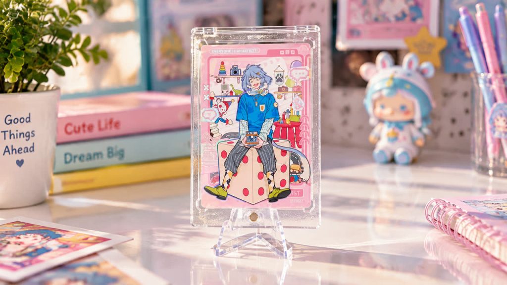 Colorful Character Group Card view 1