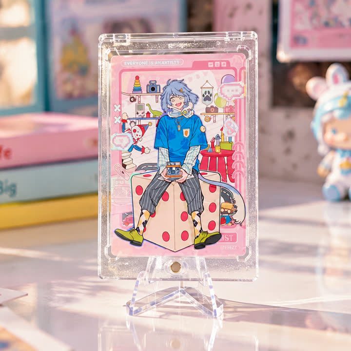 Colorful Character Group Card view 1